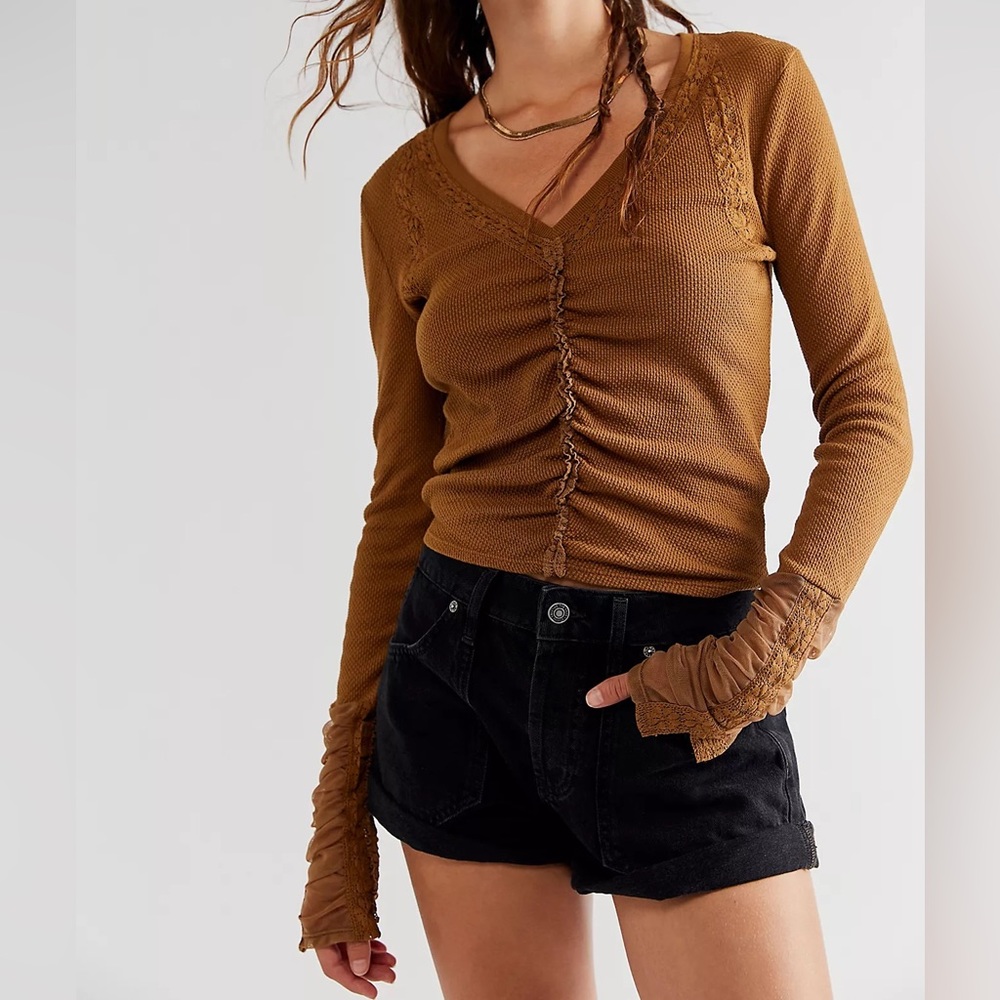 Free People Wear Me Out Long Sleeve